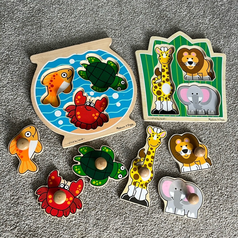 Melissa and Doug Large Knob Chunky Piece Puzzles
